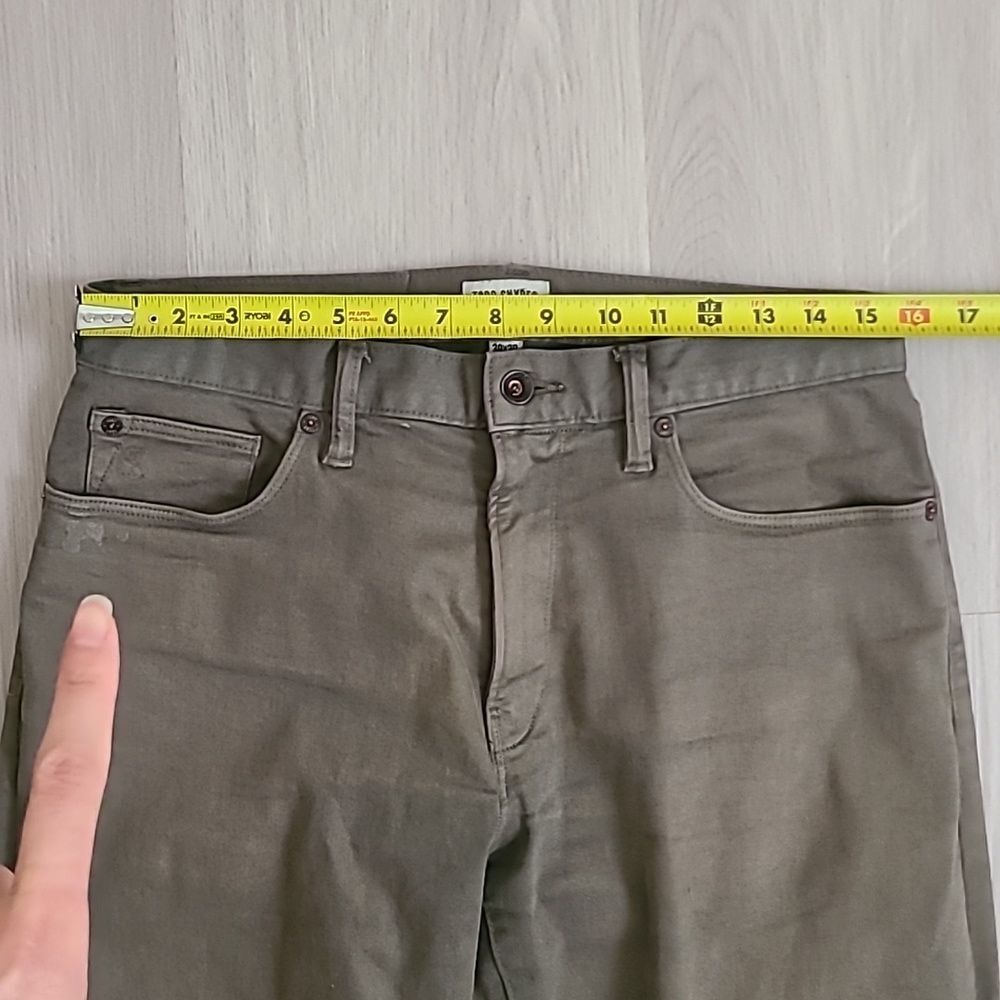 Todd Snyder Stretch 5 Pocket Chino Straight Fit Pants Green Olive Vine 30x30 Men - Picture 4 of 9